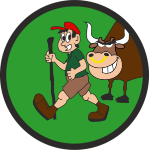 Beware Of The Bull Badge