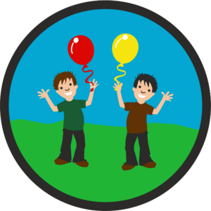 Boys Celebrate Badge