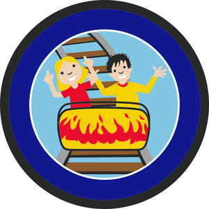 Rollercoaster Fun Badge