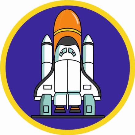 Spaceship badge