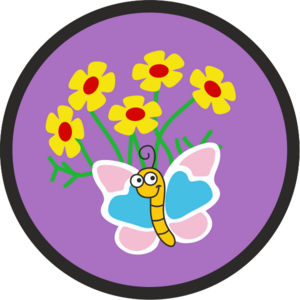 Spring Butterfly Badge
