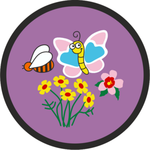 Spring Lilac/Purple Badge