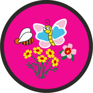 Spring Pink Badge