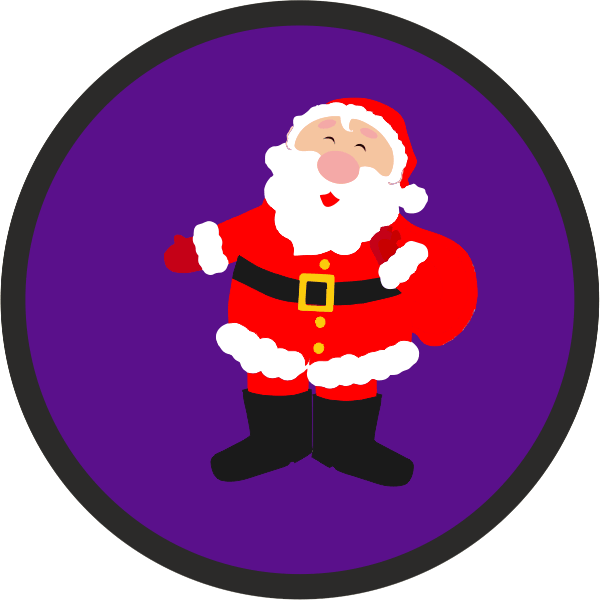 Father Christmas 2 - Tolley Badges